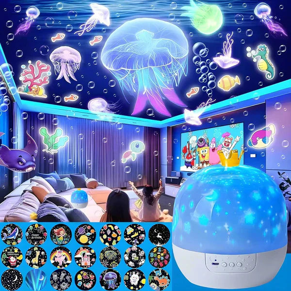Ledsen™ MagicLight: Magisk Børns Nat Lys Projektor