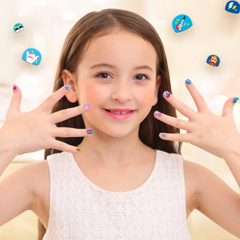Kletshuts™ NailStickers: Børn Neglekunst Klistermærker Dekoration Kit