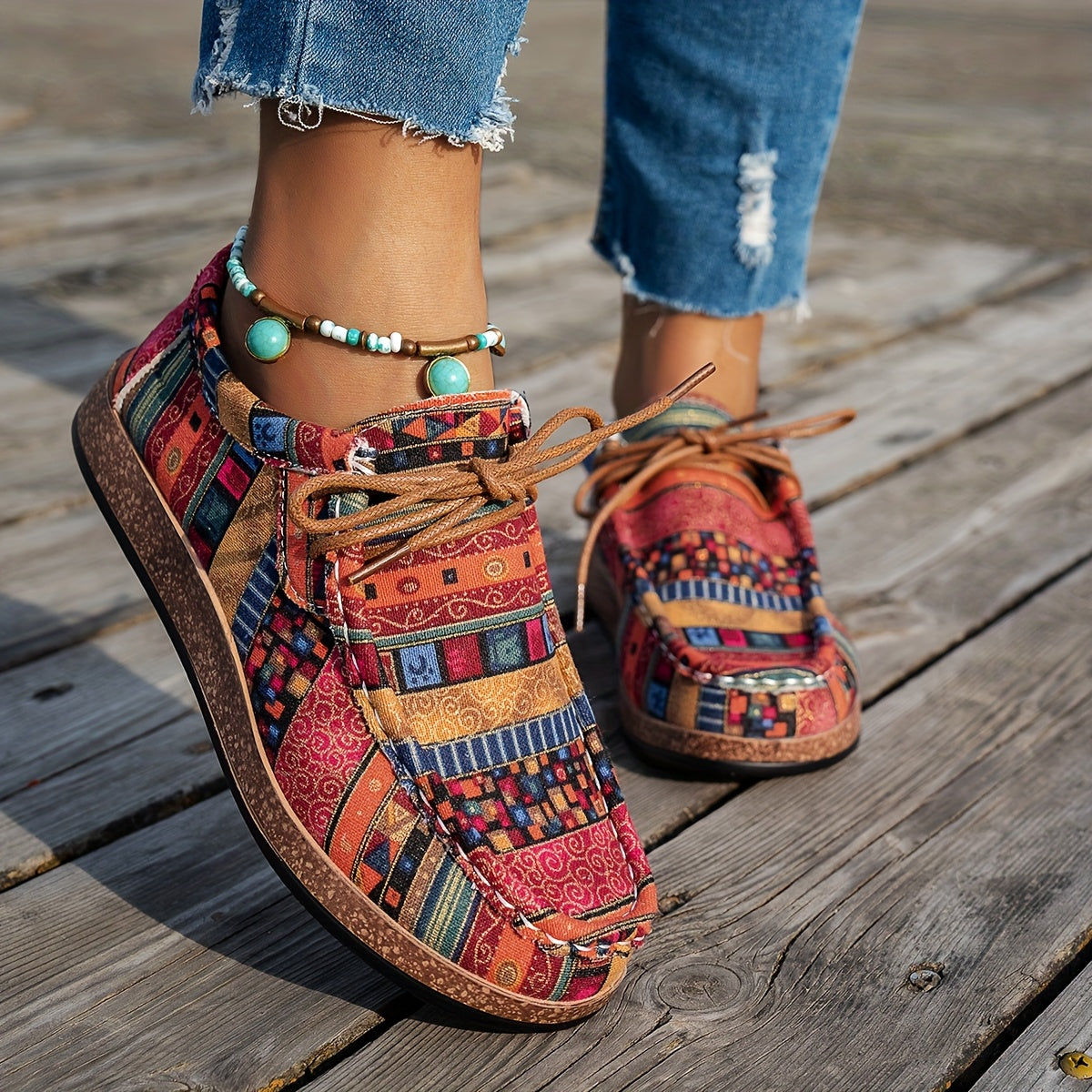 Happy™ ColorfulShoes: Stilfuldt Moderne Design Damefodtøj