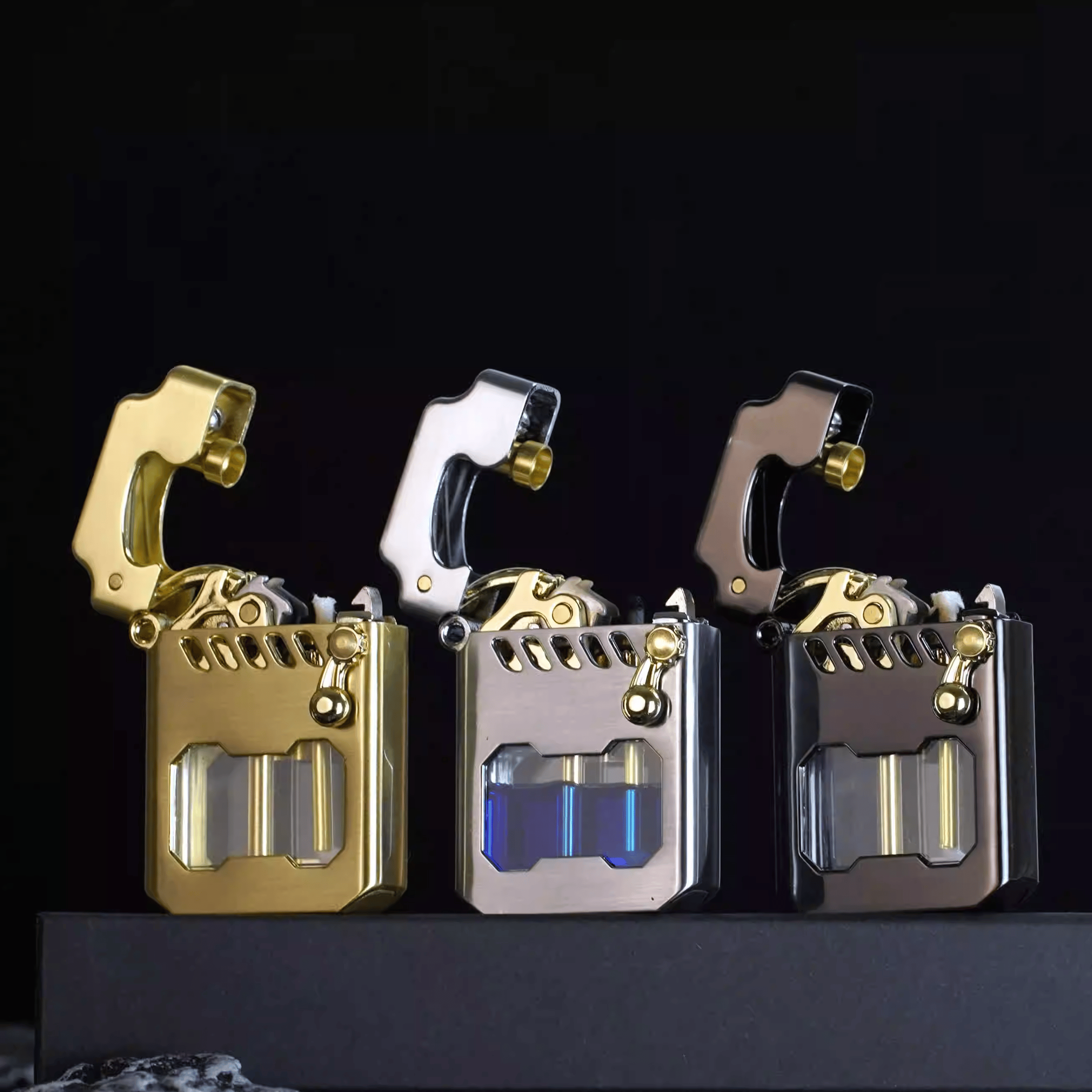 PowerLighter - Kraftig, Moderne Design, Vindfast Metal Lighter