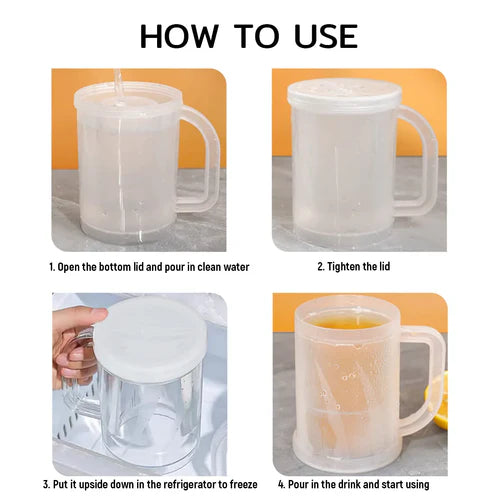 Globetrek° IceMug 1+1 GRATIS: Dobbelt Lag Hurtig Is-Køling Frysemug