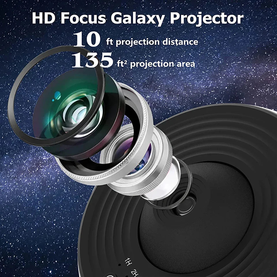 GalaxyProjector - 360° Roterende Galakse Nat Lys