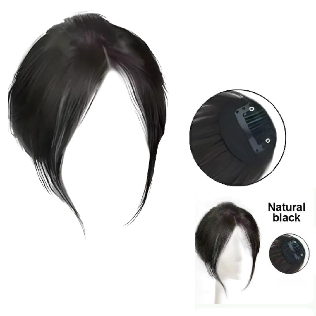 Rose® HairBangs 1+1 GRATIS: Delvis Hår Pandehår Foran Hårstykke Clip