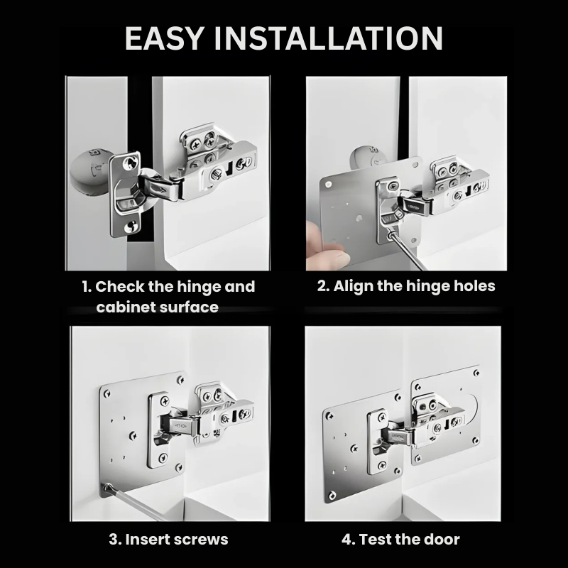 HingePlate 1+1 GRATIS: DIY Møbler Hængsler Reparation Sideplade