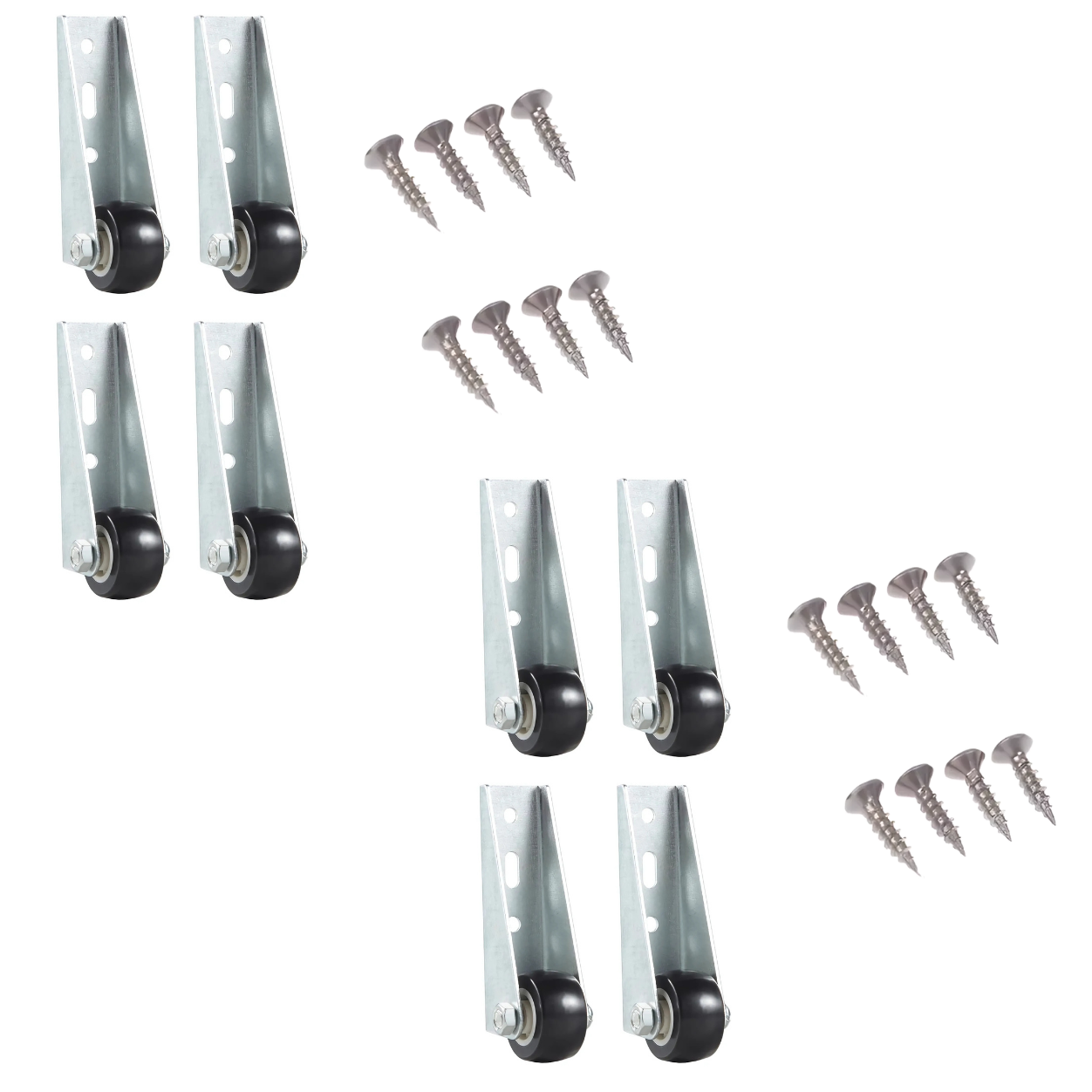 Globetrek° CasterWheels 4+4 GRATIS: Pladsbesparende Tungt Pligt Møbelhjul Hjul