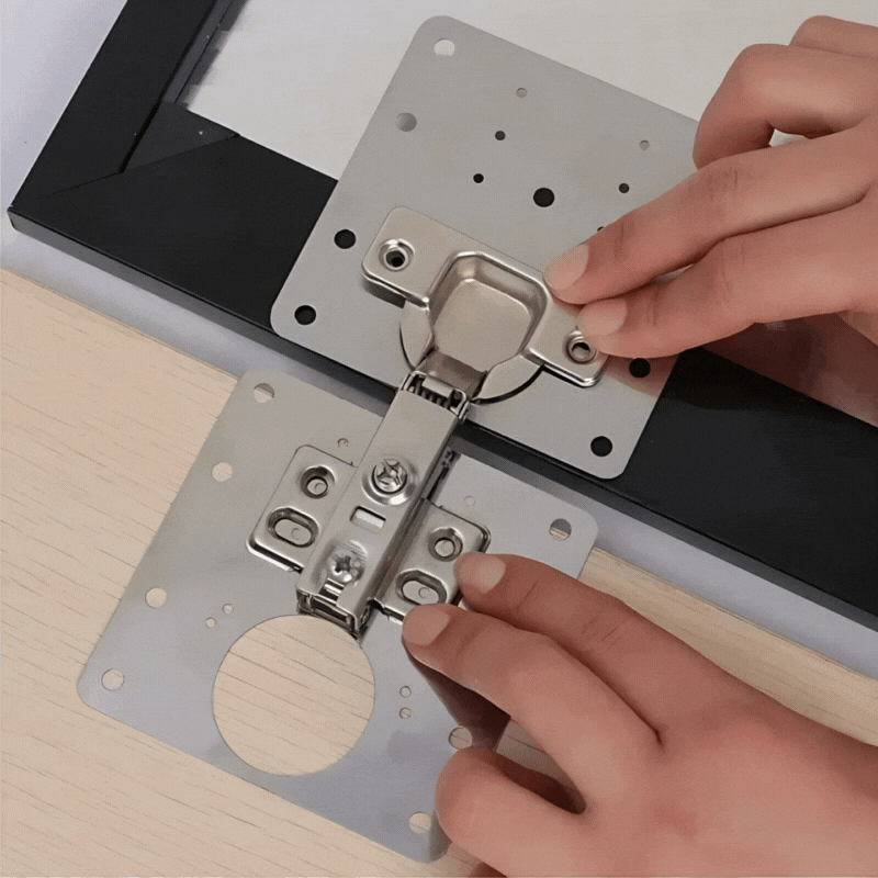 HingePlate 1+1 GRATIS: DIY Møbler Hængsler Reparation Sideplade