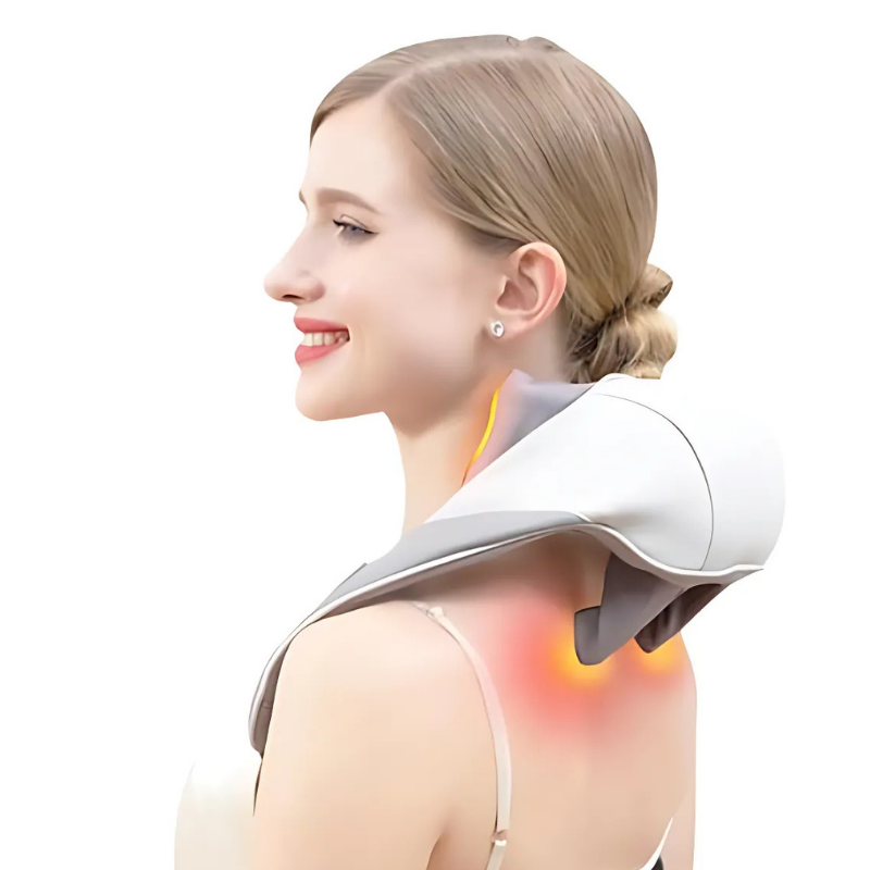 NeckMassager: Beroligende Hede Afslappende Nakke Og Skuldermassageapparat