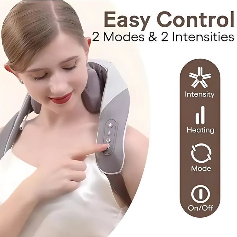 NeckMassager: Beroligende Hede Afslappende Nakke Og Skuldermassageapparat
