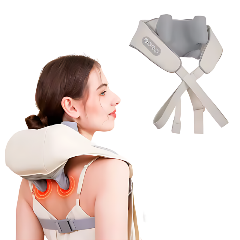 NeckMassager: Beroligende Hede Afslappende Nakke Og Skuldermassageapparat
