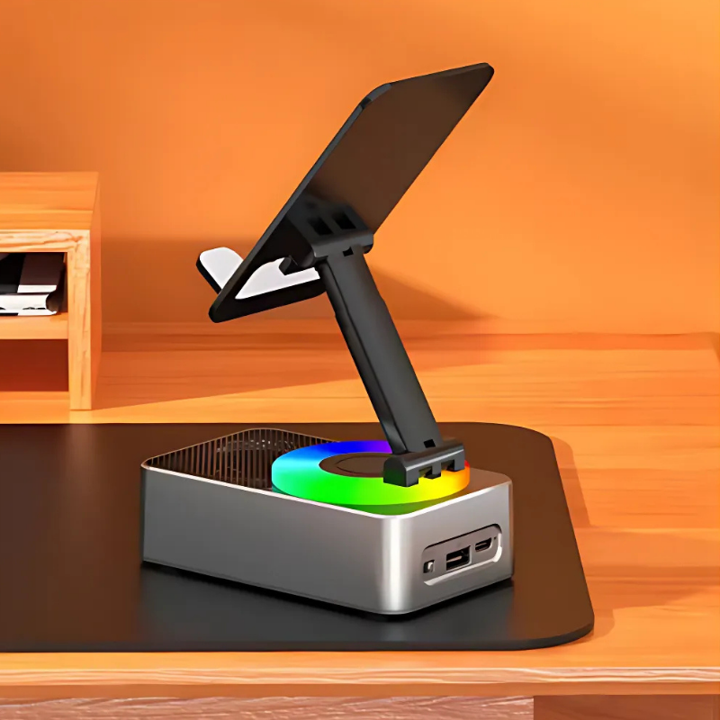 Holder360° PowerSpeaker: 3-I-1 Telefonholder Bluetooth-Højttaler Og Bærbar Powerbank