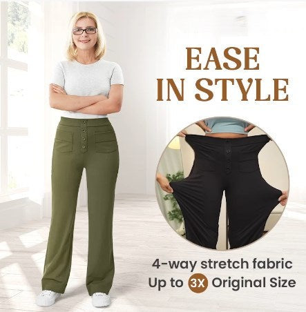 Icone™ FlexTrousers: Høj Taljet Alle Dag Komfort Fleksibel Bukser