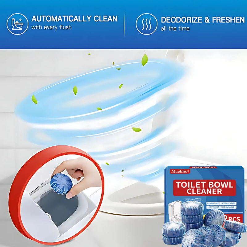 Cleaner Pro° ToiletTablets: Automatisk Drop-In Toiletrens Tabletter