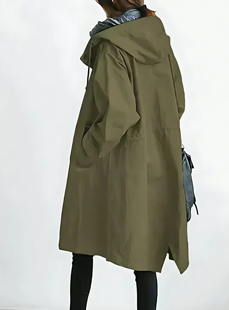 Icone™ ElegantCoat - All-Weather Let Komfort Hætte Elegant Frakke