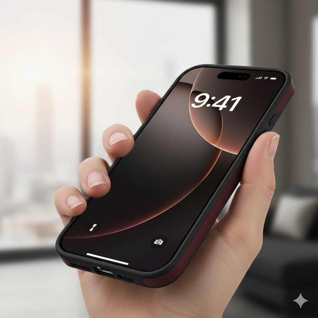 PremiumCase: Elegant Høj kvalitet Læder iPhone Præmie Etui