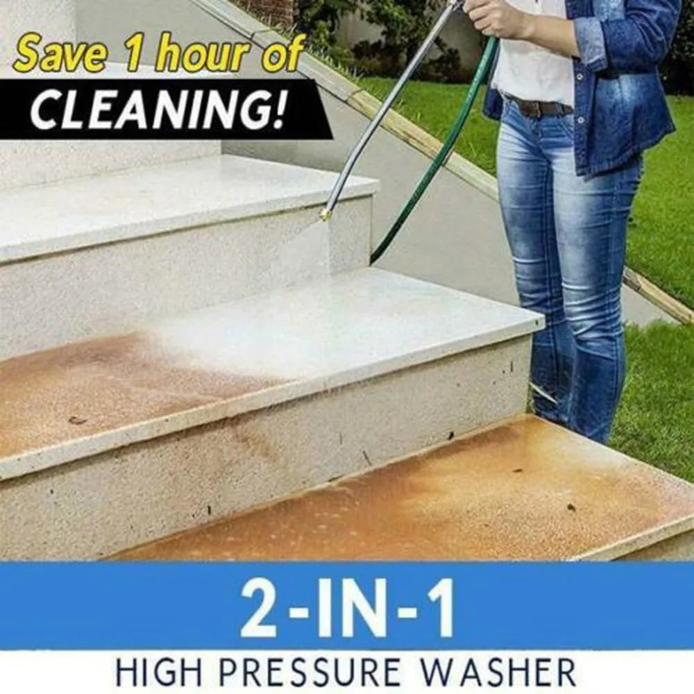 Cleaner Pro° PressureWasher: 2-i-1 Højt Tryk Vaskemaskine