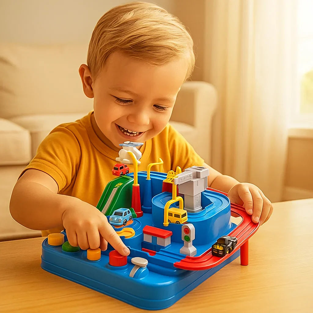 Kletshuts™ AdventureTrack: Interaktiv Pædagogisk Bil Eventyr Spor