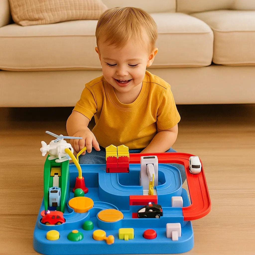 Kletshuts™ AdventureTrack: Interaktiv Pædagogisk Bil Eventyr Spor