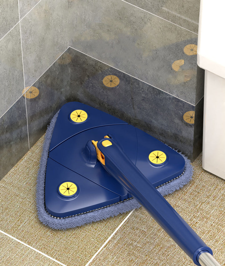 Cleaner Pro° TriangleMop: Lang Håndtag Justerbar Trekant 360 Rengøring Moppe
