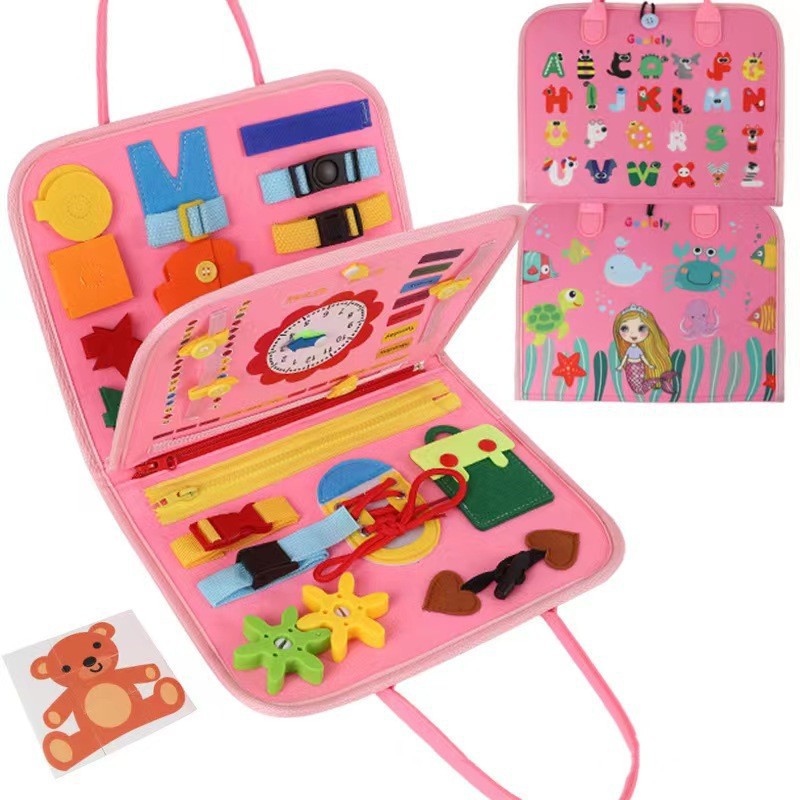 Kletshuts™ BusyBoard: Sensoriske Finmotoriske Færdigheder Montessori Pædagogisk Busy Board