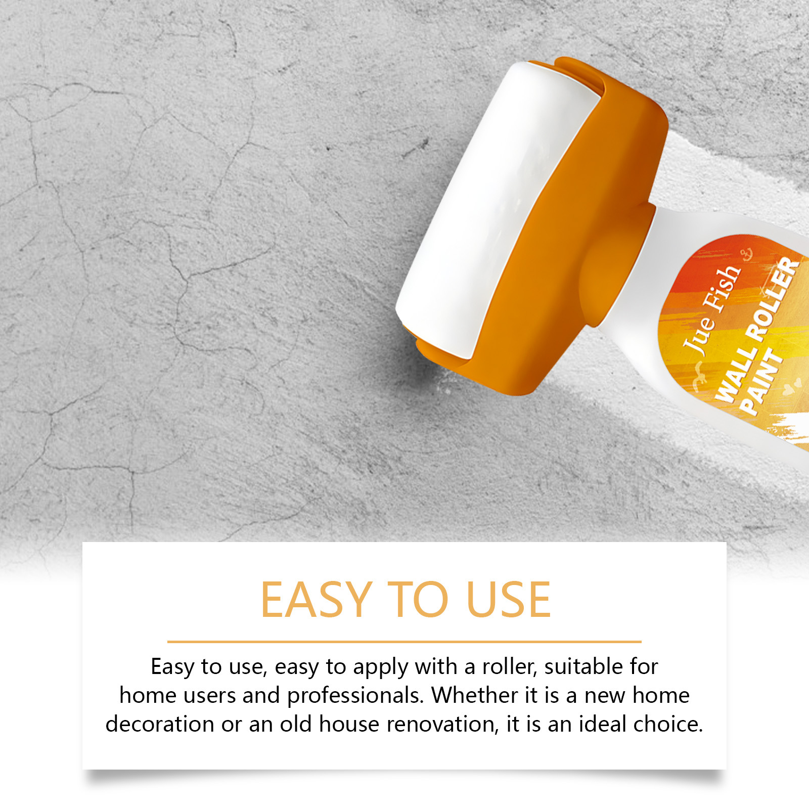 Globetrek° RollerPaint: Let Påføring Væg Rulle Maling For Jævn Dækning