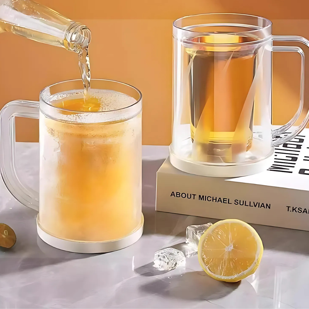 Globetrek° IceMug 1+1 GRATIS: Dobbelt Lag Hurtig Is-Køling Frysemug