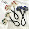 Rose® HairTie 1+1 GRATIS: Stilfuld Hårbånd Elegant Vintage Krystal Hestehale Twist Holder