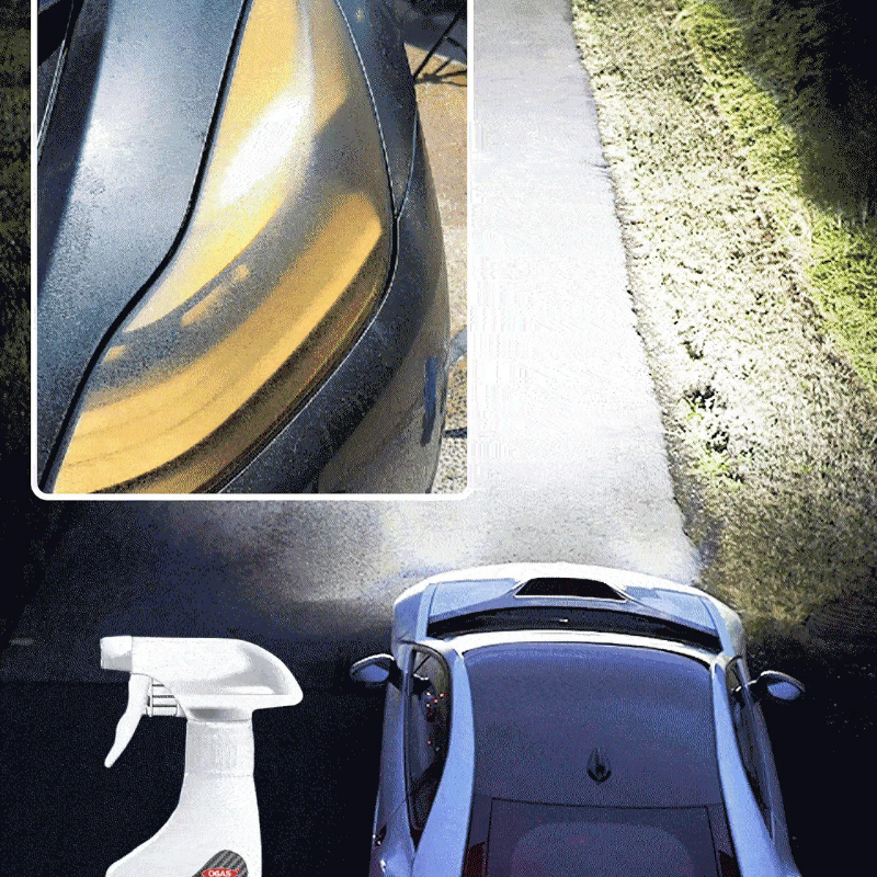 HeadlightSpray 1+1 GRATIS: Let At Vruge Bilforlygter Rengøring Spray-Sæt
