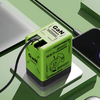 DualCharger: Hurtig Opladning Dual Indtrækkeligt Kabel Rejseoplader