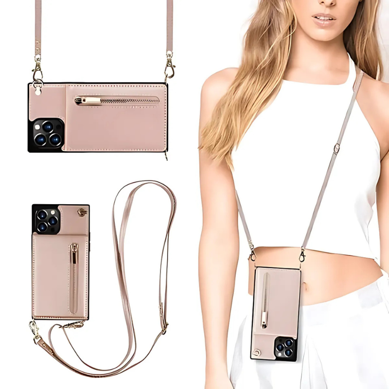 Icone™ PhoneWallet: Crossbody Telefon Etui Tegnebog Og Kortholder