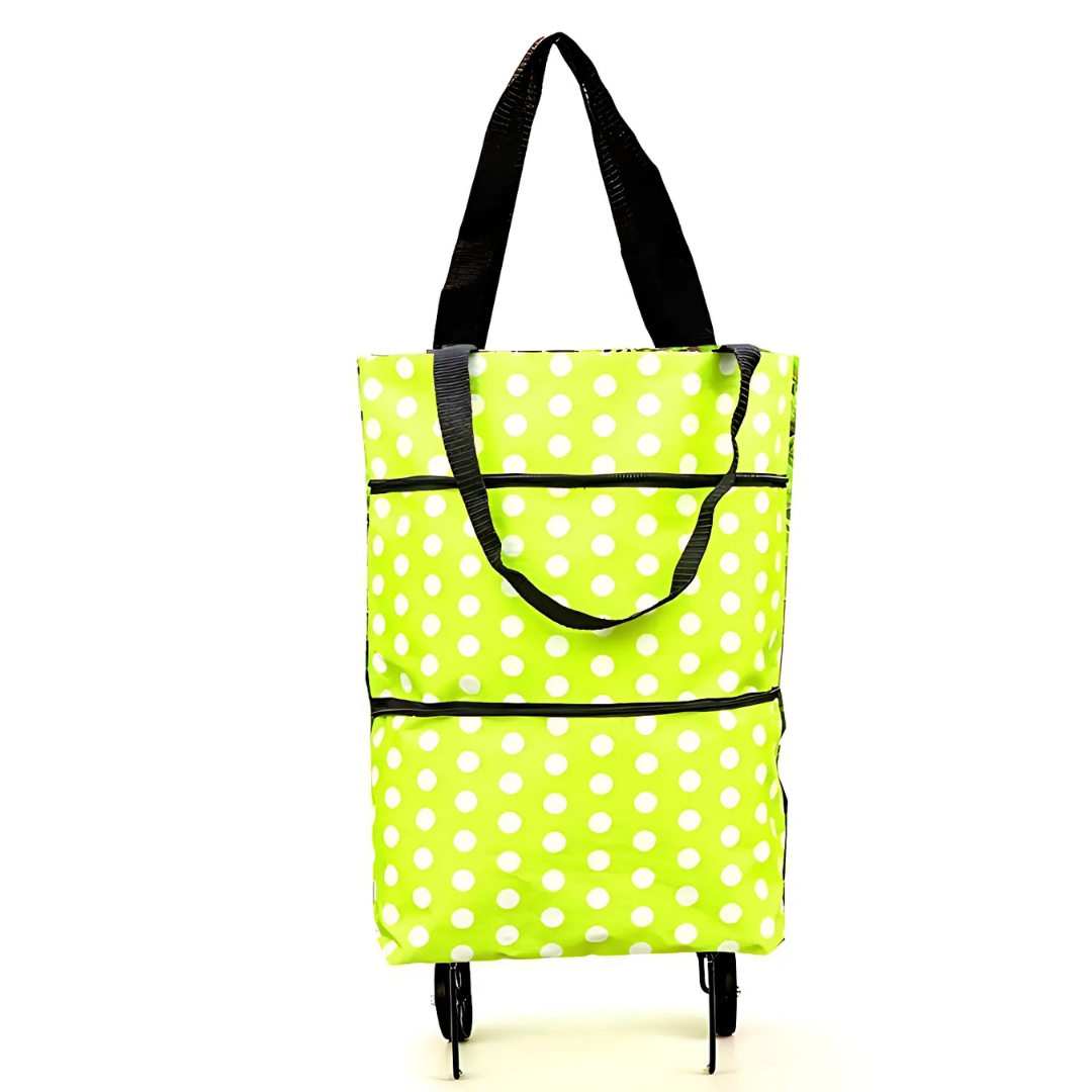 Icone™ GroceryBag 1+1 GRATIS: Stor Kapacitet Indkøbspose Med Foldbare Hjul