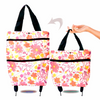 Icone™ GroceryBag 1+1 GRATIS: Stor Kapacitet Indkøbspose Med Foldbare Hjul
