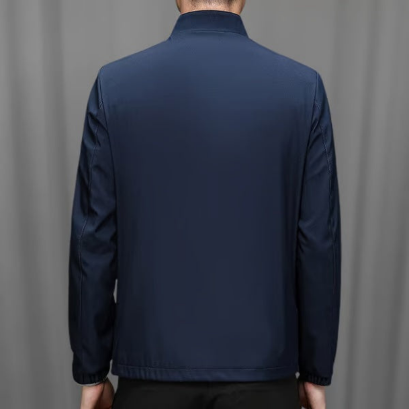Icone™ CasualJacket: Stående Krave Casual Lynlås Jakke Til Mænd