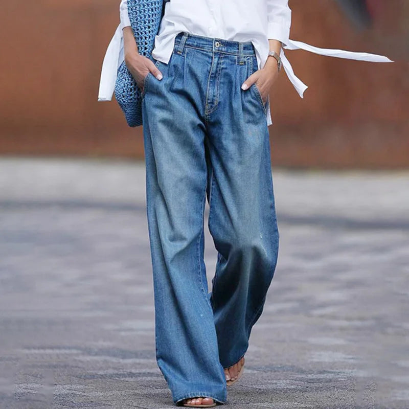 Icone™ FlaredJeans: Stilfuld Løs Flared Jeans