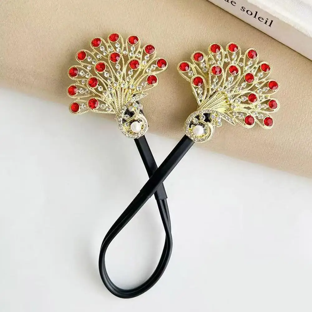 Rose® HairTie 1+1 GRATIS: Stilfuld Hårbånd Elegant Vintage Krystal Hestehale Twist Holder