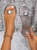 Happy™ RhinestoneSandals: Flade Sandaler Til Kvinder Med Funklende Rhinsten