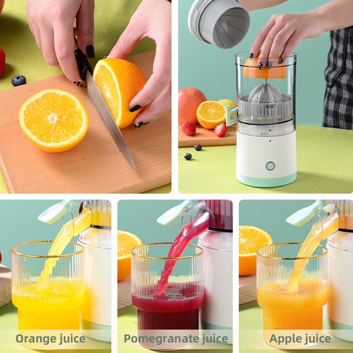 Globetrek° FruitJuicer: Bærbar Elektrisk Frugt Juicer