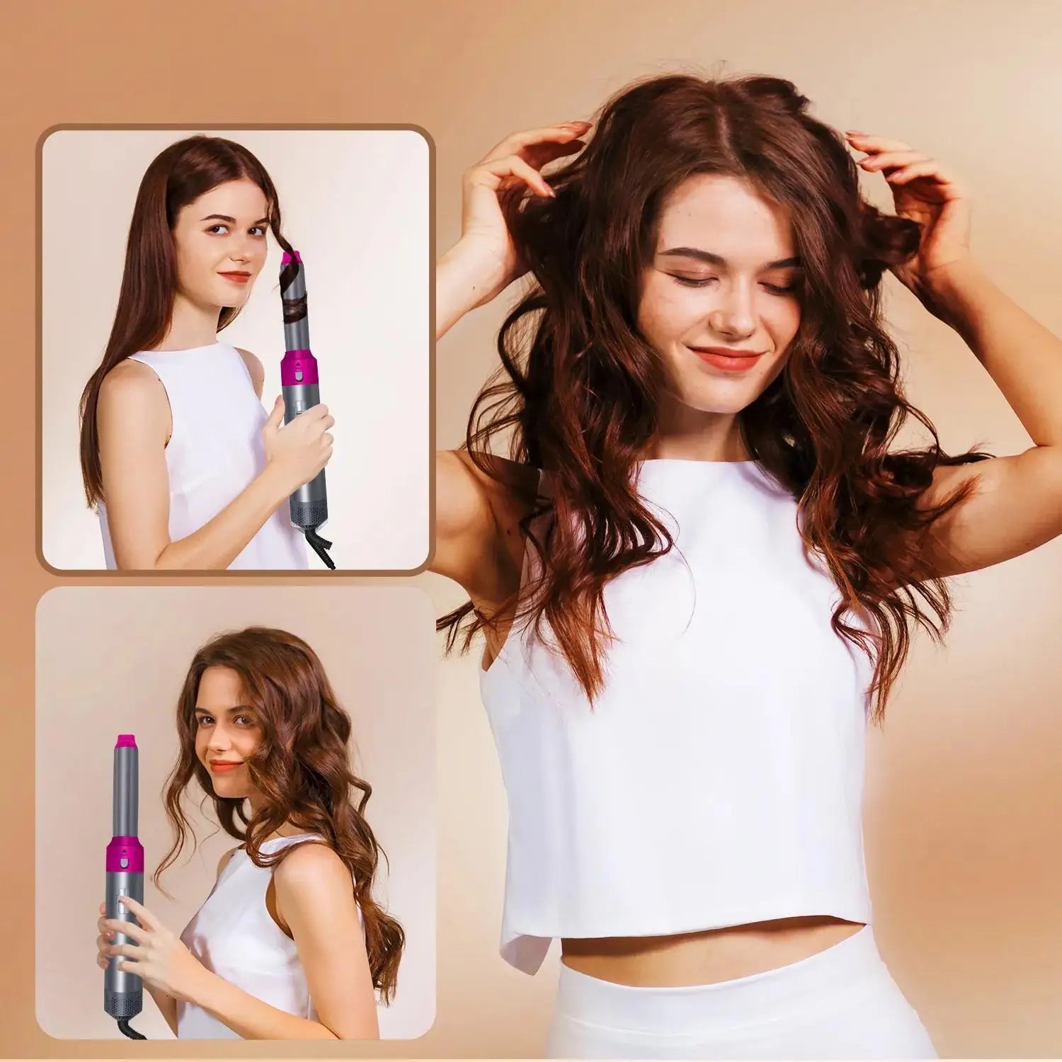 Rose® HairStyler - 5 i 1 Professionelt Hårstyling-Børstesæt