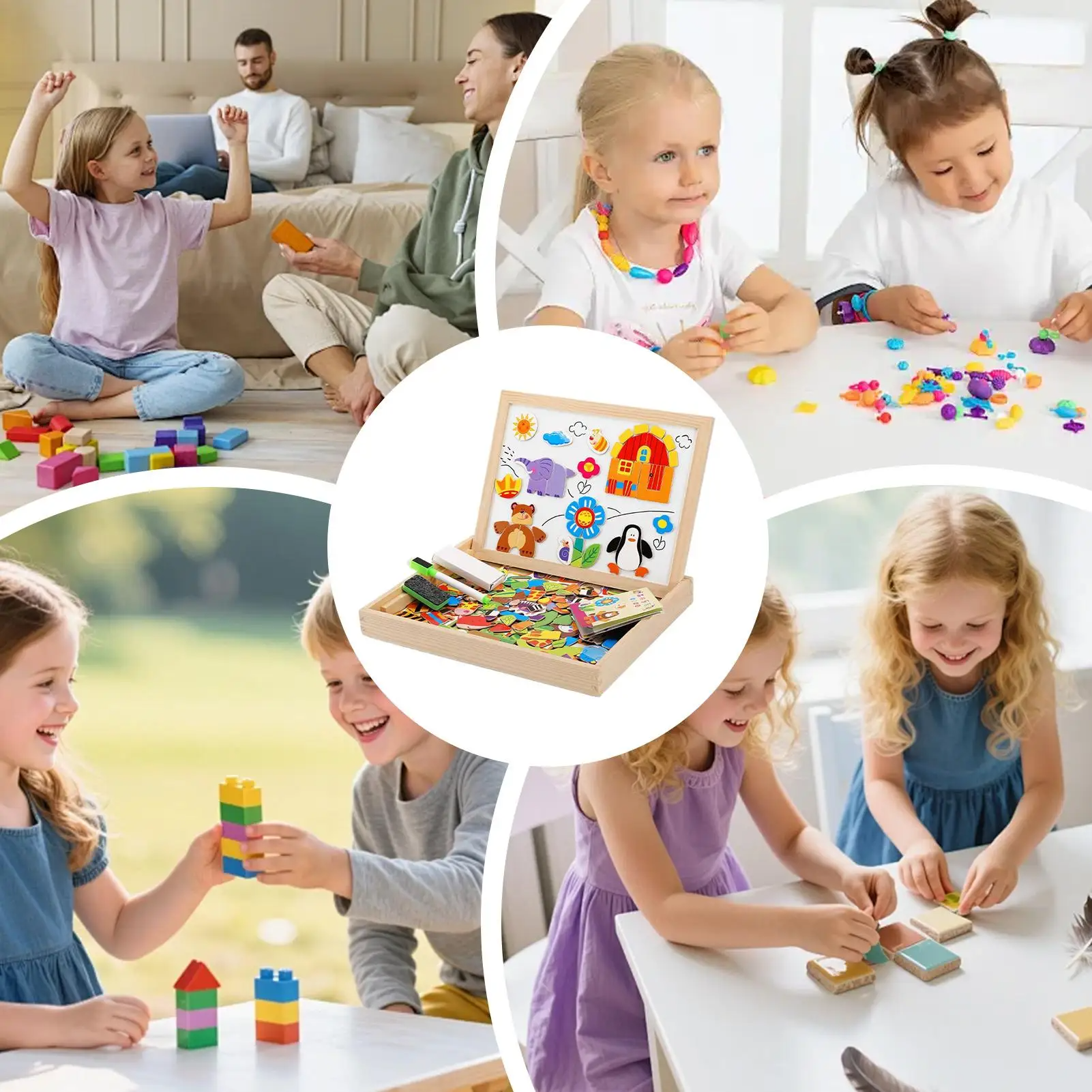 Kletshuts™ SketchBoard: Sjov Interaktiv Børn Magnetisk Skitse Tavle