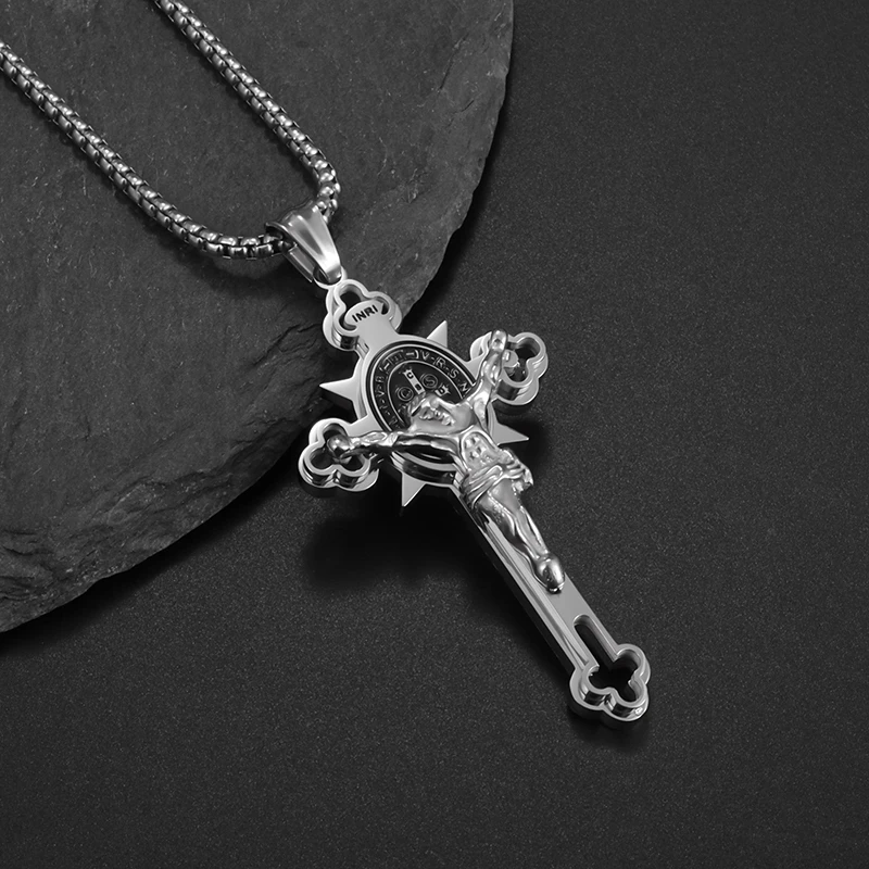 Jewelance™ CrossProtection 1+1 GRATIS: Åndelig Beskyttelse Kors Vedhæng Halskæde Med Gaveæske