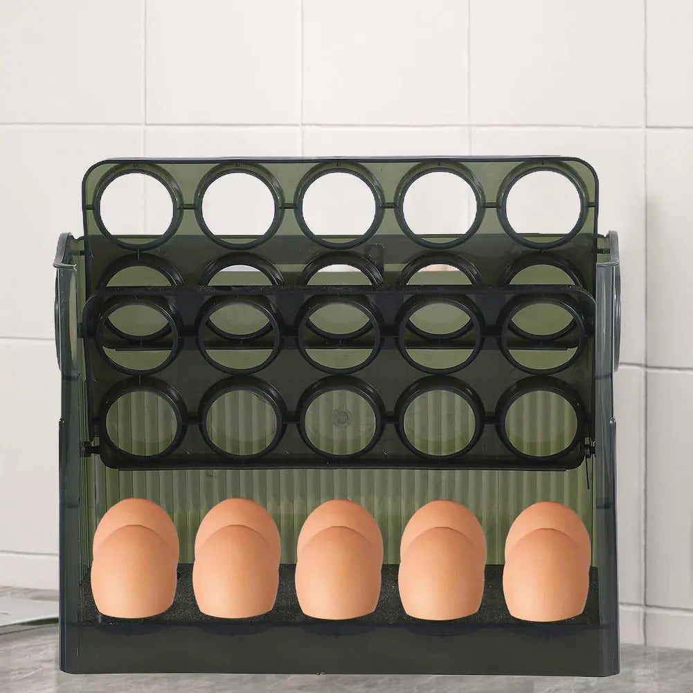 EggBox - Tre Lag Med Selvreturnering Boks Til Opbevaring Af Æg