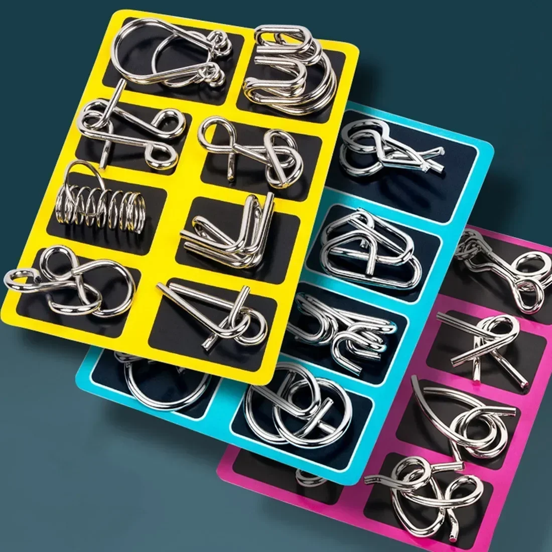 Kletshuts™ MetalPuzzles: Børn Hjerne Gåder Metal Puslespil Sæt