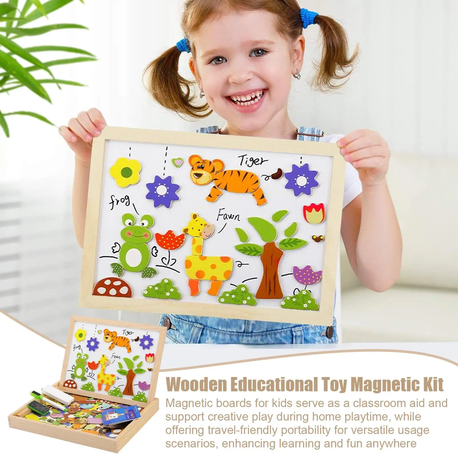 Kletshuts™ SketchBoard: Sjov Interaktiv Børn Magnetisk Skitse Tavle