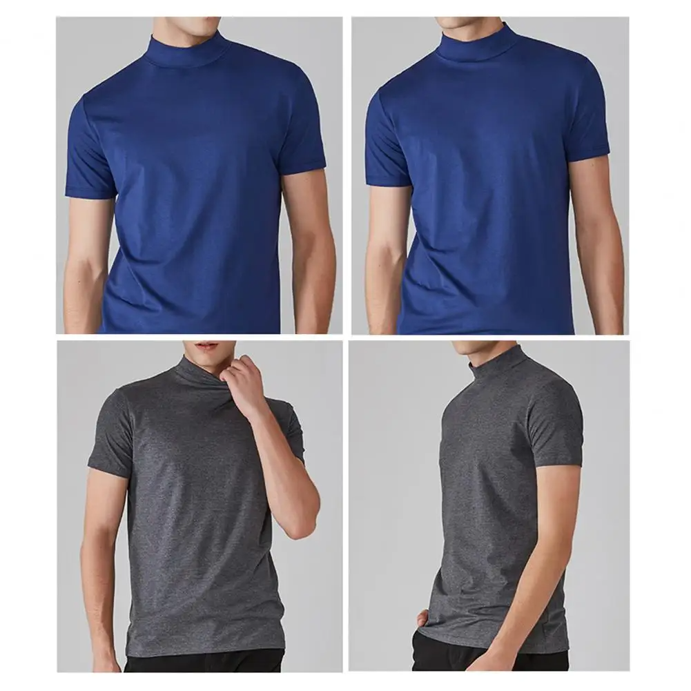 Icone™ FitShirt 1+1 GRATIS: Herres Smal Pasform Høj Hals Afslappet Skjorte