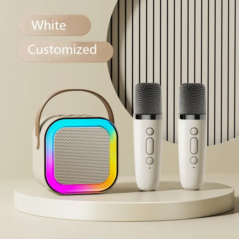 KaraokePro – Mini Karaokemaskine Med Trådløse Mikrofoner