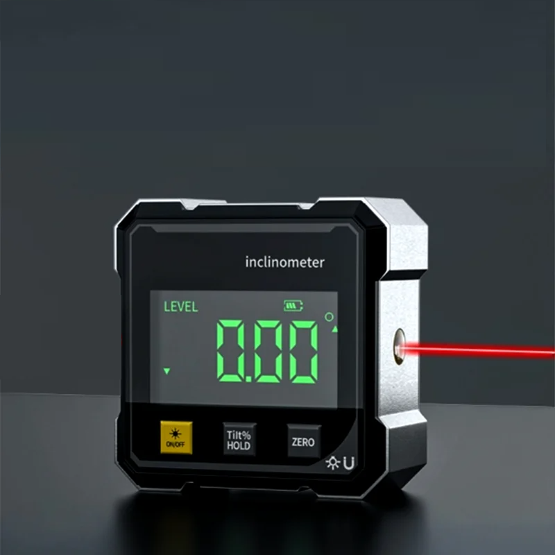 Globetrek° DigitalInclinometer: Digital Magnetisk Sider Laser Hældningsmåler