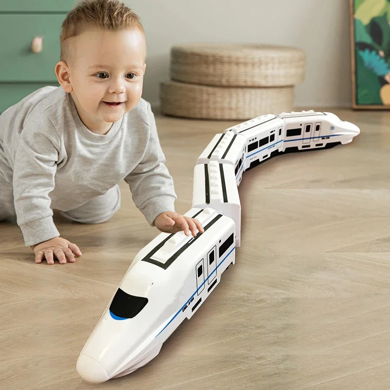 Kletshuts™ TrainToy: Interaktivt Børn Smart Kæde Tog Legetøj Sæt
