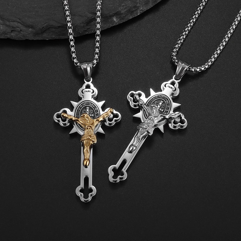 Jewelance™ CrossProtection 1+1 GRATIS: Åndelig Beskyttelse Kors Vedhæng Halskæde Med Gaveæske