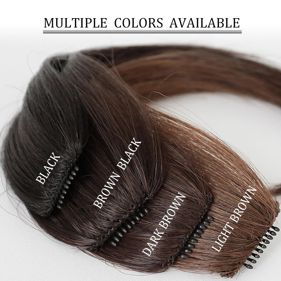 Rose® HairBangs 1+1 GRATIS: Delvis Hår Pandehår Foran Hårstykke Clip