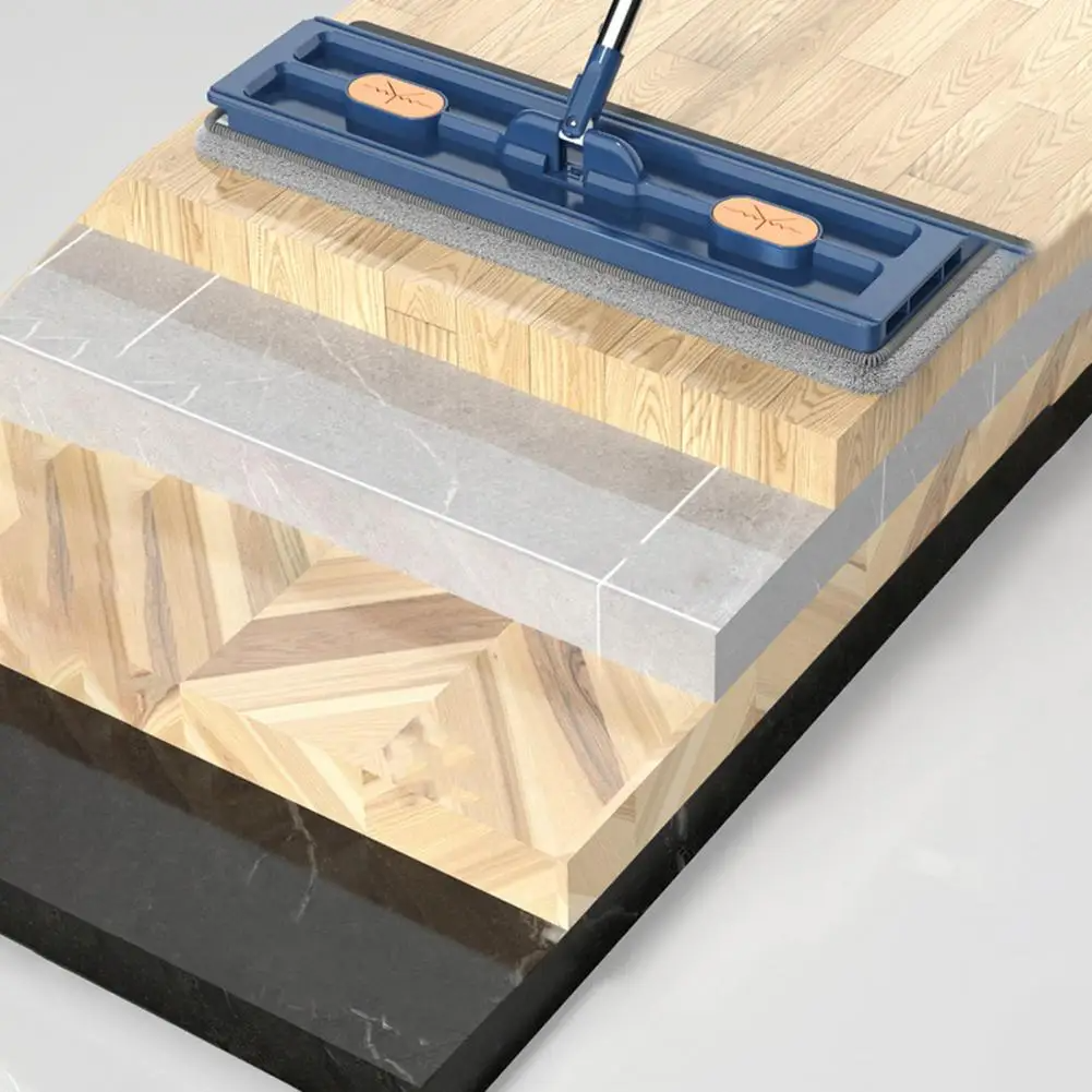 Cleaner Pro° RotatingMop: Stærk Håndtag Nem Rengøring 360° Roterende Flad Moppe