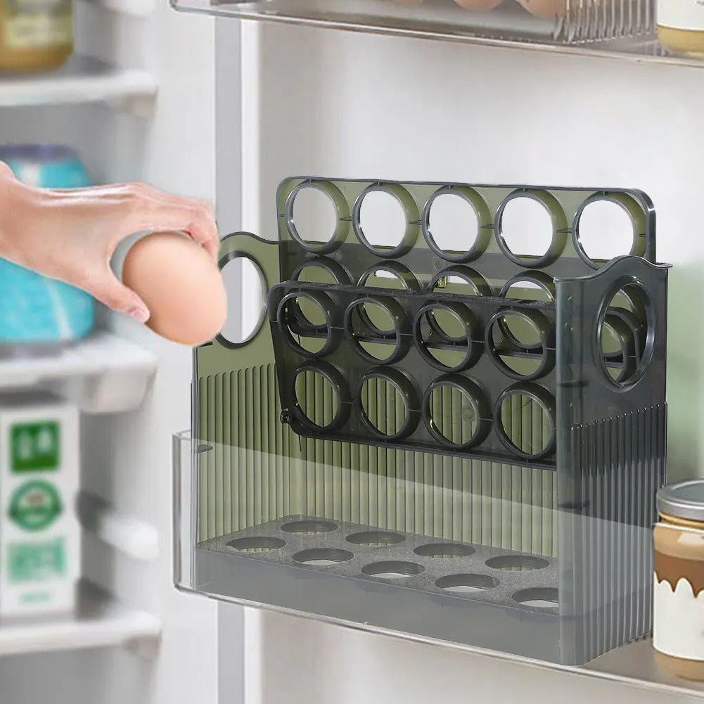 EggBox - Tre Lag Med Selvreturnering Boks Til Opbevaring Af Æg